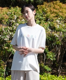 ESPACE VERT別注 コットン100% 表面感あるスラブ生地 ペンギンプリントTシャツ