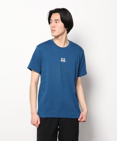 UNDER ARMOUR（アンダーアーマー）の「アンダーアーマー  UA HW CHARGED COTTON SS 1（Tシャツ/カットソー・メンズ・ブラック/ネイビー/ライトグレー・S/3L/L/LL/M）」の3枚目の写真
