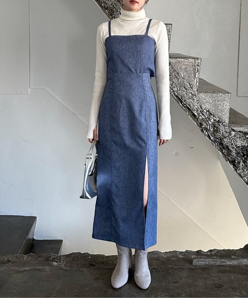 EPIMI E'PIMMY（エピミエピミー）の「マルチキャミワンピース（ワンピース・レディース・ブラック/ベージュ/ネイビー/グリーン系その他・MEDIUM）」の4枚目の写真