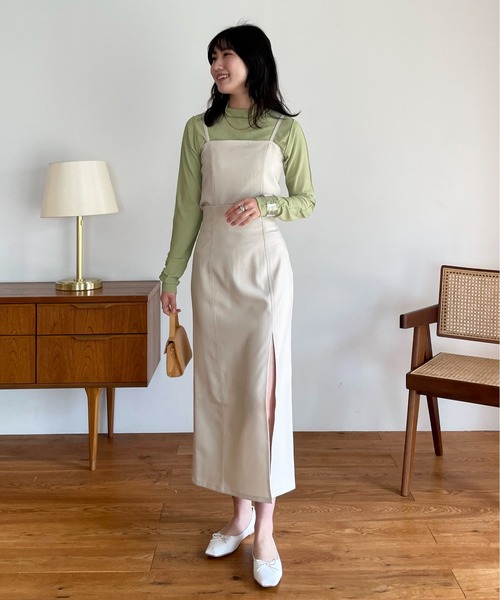 EPIMI E'PIMMY（エピミエピミー）の「マルチキャミワンピース（ワンピース・レディース・ブラック/ベージュ/ネイビー/グリーン系その他・MEDIUM）」の8枚目の写真