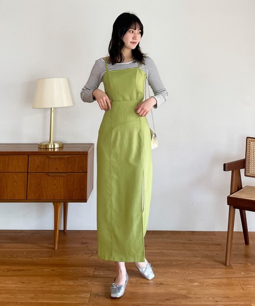 EPIMI E'PIMMY（エピミエピミー）の「マルチキャミワンピース（ワンピース・レディース・ブラック/ベージュ/ネイビー/グリーン系その他・MEDIUM）」の7枚目の写真