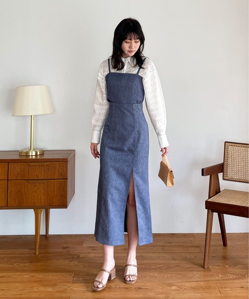 EPIMI E'PIMMY（エピミエピミー）の「マルチキャミワンピース（ワンピース・レディース・ブラック/ベージュ/ネイビー/グリーン系その他・MEDIUM）」の9枚目の写真