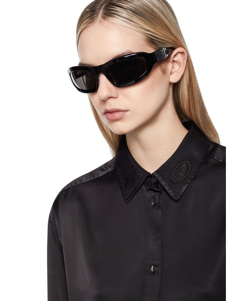 DIESEL（ディーゼル）の「レディース シャツワンピース 長袖 ドレス（ワンピース・レディース・ピンク/ブラック・SMALL/MEDIUM/XX-SMALL/X-SMALL）」の7枚目の写真