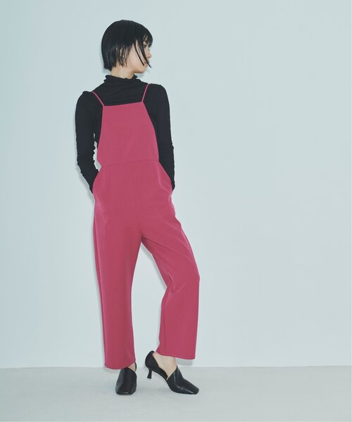 RAY CASSIN（レイカズン）の「スリムフィットサロペット（サロペット/オーバーオール・レディース・ベージュ/ピンク/ブラック・X-SMALL/SMALL）」の6枚目の写真