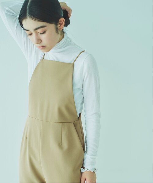 RAY CASSIN（レイカズン）の「スリムフィットサロペット（サロペット/オーバーオール・レディース・ベージュ/ピンク/ブラック・X-SMALL/SMALL）」の14枚目の写真