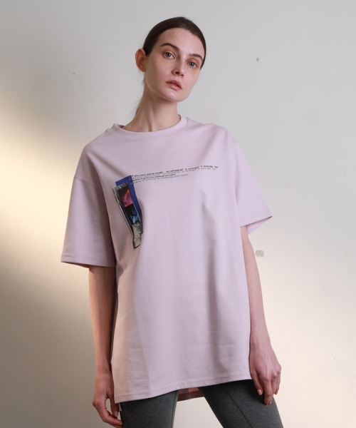 A DEGREE FAHRENHEIT（エーディグリーファーレンハイ）の「【ユニセックス商品】 ROCK・lmlオーバーサイズT（Tシャツ/カットソー・メンズ・ホワイト/ブラック/ラベンダー・MEDIUM/LARGE/FREE）」の3枚目の写真