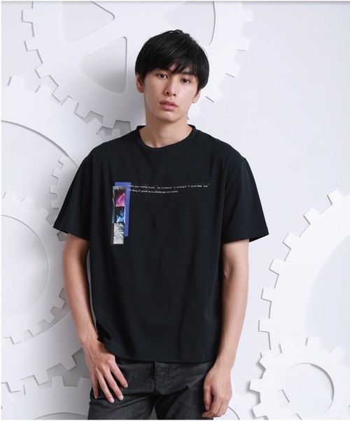 A DEGREE FAHRENHEIT（エーディグリーファーレンハイ）の「【ユニセックス商品】 ROCK・lmlオーバーサイズT（Tシャツ/カットソー・メンズ・ホワイト/ブラック/ラベンダー・MEDIUM/LARGE/FREE）」の2枚目の写真