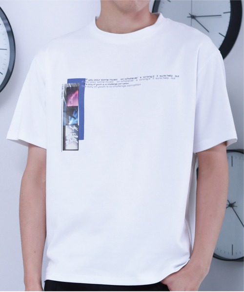 A DEGREE FAHRENHEIT（エーディグリーファーレンハイ）の「【ユニセックス商品】 ROCK・lmlオーバーサイズT（Tシャツ/カットソー・メンズ・ホワイト/ブラック/ラベンダー・MEDIUM/LARGE/FREE）」の4枚目の写真