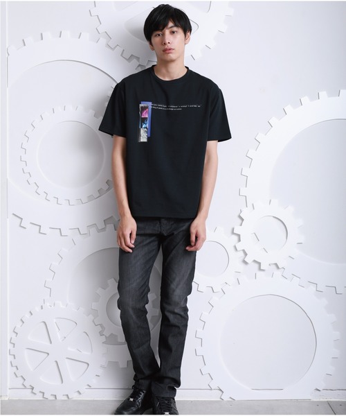 A DEGREE FAHRENHEIT（エーディグリーファーレンハイ）の「【ユニセックス商品】 ROCK・lmlオーバーサイズT（Tシャツ/カットソー・メンズ・ホワイト/ブラック/ラベンダー・MEDIUM/LARGE/FREE）」の6枚目の写真