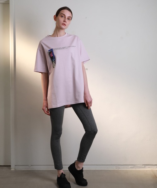 A DEGREE FAHRENHEIT（エーディグリーファーレンハイ）の「【ユニセックス商品】 ROCK・lmlオーバーサイズT（Tシャツ/カットソー・メンズ・ホワイト/ブラック/ラベンダー・MEDIUM/LARGE/FREE）」の16枚目の写真