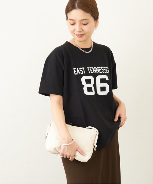 Champion(チャンピオン)の「別注【CHAMPION/チャンピオン】 REVERSE WEAVE S/S TEE SMU:Tシャツ(Tシャツ/カットソー・レディース・ブラック/グレー/グリーン/ネイビー・MEDIUM)」の5枚目の写真