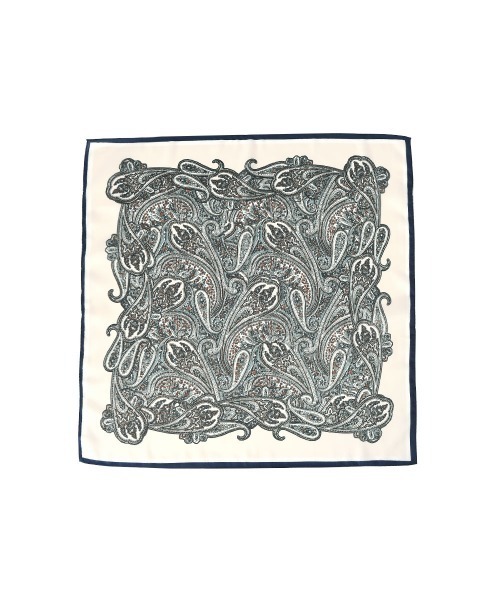 marjour(マージュール)の「PAISLEY SCARF(バンダナ/スカーフ・レディース・オフホワイト/グリーン・FREE)」の12枚目の写真