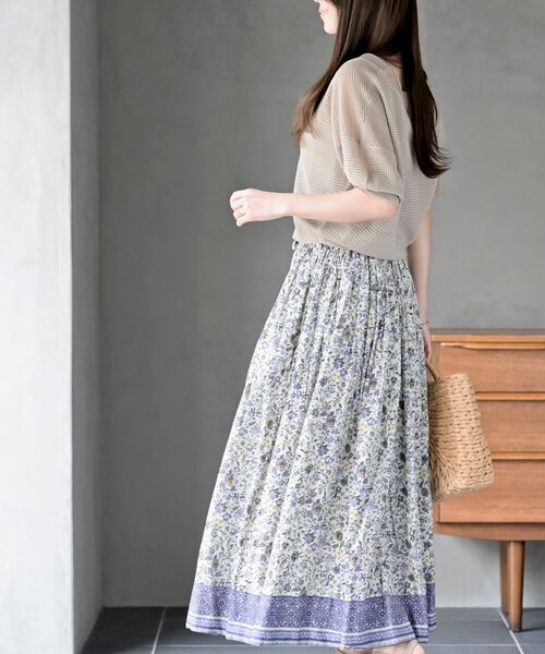 rps（アールピーエス）の「メッシュ編みショートニットカーディガン（カーディガン/ボレロ・レディース・ブラック/ベージュ/オフホワイト/ブルー・M/フリー）」の5枚目の写真