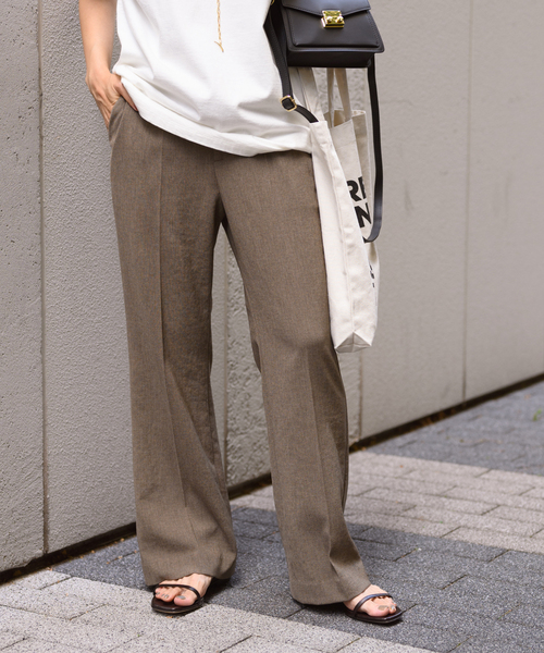 FRAMeWORK(フレームワーク)の「センタープレスドビーパンツ(その他パンツ・レディース・ブラック/ブラウン/ベージュ系その他・36/38/40/34)」の10枚目の写真