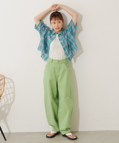 MERLOT（メルロー）の「カラーバルーンパンツ（その他パンツ・レディース・ピンク/ライトグリーン/ナチュラル・FREE）」の17枚目の写真