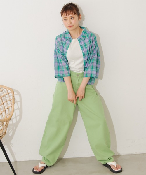 MERLOT（メルロー）の「カラーバルーンパンツ（その他パンツ・レディース・ピンク/ライトグリーン/ナチュラル・FREE）」の18枚目の写真