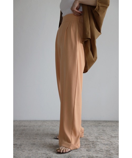 Bonjour Sagan（ボンジュールサガン）の「ツータックロールアップパンツ（スラックス・レディース・ベージュ/パープル/オレンジ・FREE）」の15枚目の写真