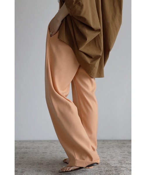 Bonjour Sagan（ボンジュールサガン）の「ツータックロールアップパンツ（スラックス・レディース・ベージュ/パープル/オレンジ・FREE）」の17枚目の写真