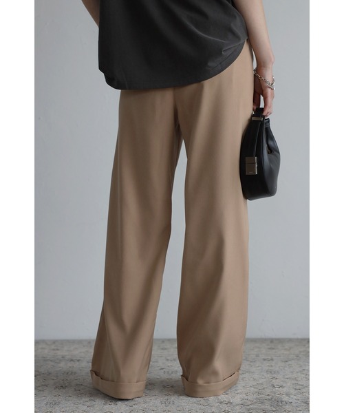 Bonjour Sagan（ボンジュールサガン）の「ツータックロールアップパンツ（スラックス・レディース・ベージュ/パープル/オレンジ・FREE）」の11枚目の写真