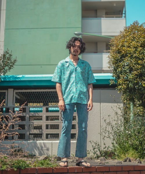 improves(インプローブス)の「【improves】梨地 総柄 オープンカラー 半袖シャツ(シャツ/ブラウス・メンズ・キャメル/ターコイズブルー/チャコール/ホワイト/オレンジ・X-LARGE/MEDIUM/LARGE)」の17枚目の写真