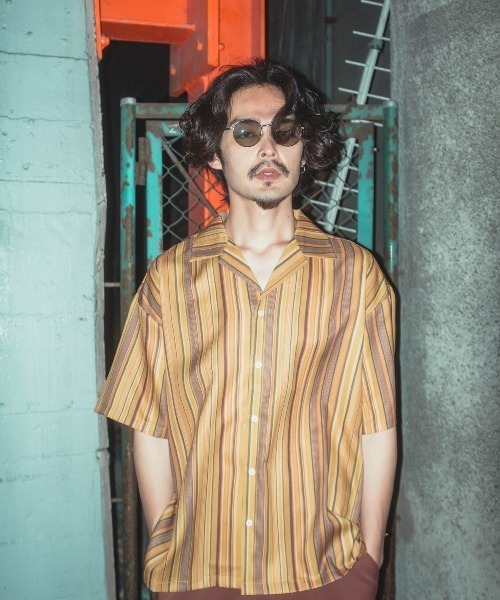 improves(インプローブス)の「【improves】梨地 総柄 オープンカラー 半袖シャツ(シャツ/ブラウス・メンズ・キャメル/ターコイズブルー/チャコール/ホワイト/オレンジ・X-LARGE/MEDIUM/LARGE)」の22枚目の写真