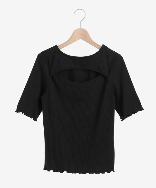 MAJESTIC LEGON(マジェスティックレゴン)の「2wayオープントップス(Tシャツ/カットソー・レディース・アイボリー/ブラック/ベージュ・MEDIUM)」の2枚目の写真