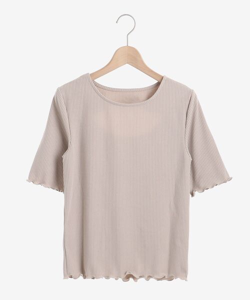 MAJESTIC LEGON(マジェスティックレゴン)の「2wayオープントップス(Tシャツ/カットソー・レディース・アイボリー/ブラック/ベージュ・MEDIUM)」の11枚目の写真
