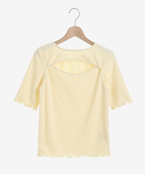 MAJESTIC LEGON(マジェスティックレゴン)の「2wayオープントップス(Tシャツ/カットソー・レディース・アイボリー/ブラック/ベージュ・MEDIUM)」の14枚目の写真