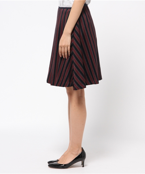 LOUNGEDRESS（ラウンジドレス）の「レジメンカラースカート（スカート・レディース・ボルドー・1/0）」の3枚目の写真