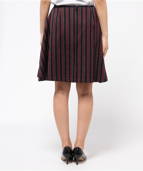 LOUNGEDRESS（ラウンジドレス）の「レジメンカラースカート（スカート・レディース・ボルドー・1/0）」の4枚目の写真