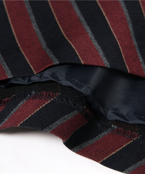 LOUNGEDRESS（ラウンジドレス）の「レジメンカラースカート（スカート・レディース・ボルドー・1/0）」の9枚目の写真