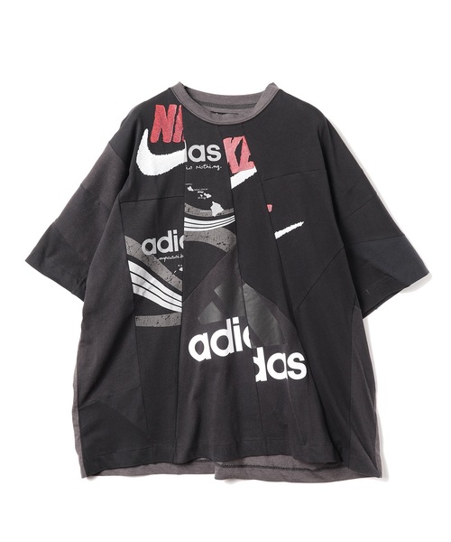 YEAH RIGHT!!(イェーライト)の「CUT AND CONNECTED T(Tシャツ/カットソー・メンズ・カラフル/ブラック系その他/グレー系その他・2)」の2枚目の写真