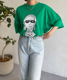 【A:new/アニュー】【WEB限定】レディプリントTEE