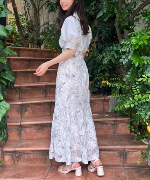 one after another NICE CLAUP（ワンアフターアナザーナイスクラップ）の「ロゴ刺繍袖ボリュームブラウス（シャツ/ブラウス・レディース・オフホワイト/ブラック/ベージュ・FREE）」の16枚目の写真