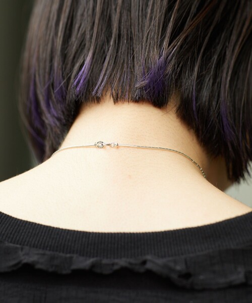 Aresense（アーセンス）の「Harpo/アルポ Liquid silver and pearl beads necklace/リキッドシルバー×パールネックレス（ネックレス・レディース・シルバー・ONE SIZE）」の4枚目の写真