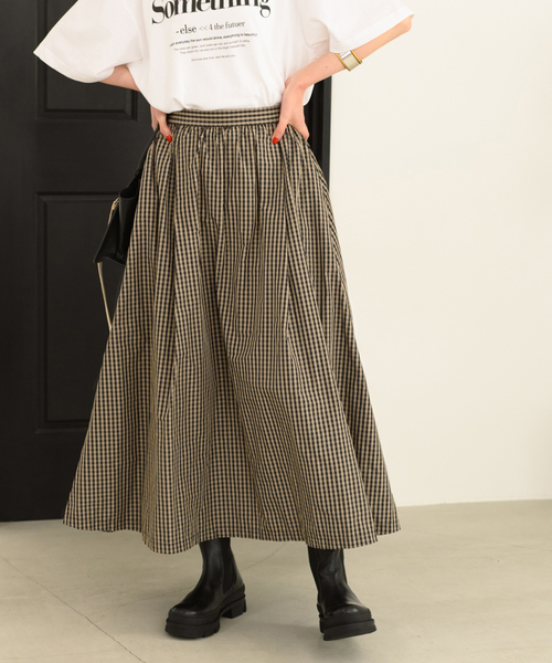 ジャーナルスタンダードJOURNAL STANDARDメモリーチェックスカート セール】メモリーチェックスカート（スカート）｜JOURNAL