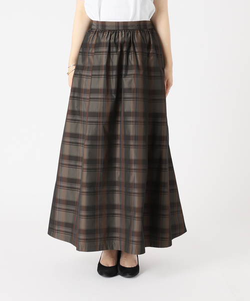 美品■ジャーナルスタンダード 23AW メモリーチェックスカート 紺 美品□ジャーナルスタンダード 23AW メモリーチェックスカート 紺