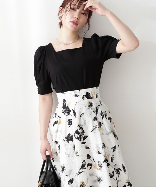 PROPORTION BODY DRESSING（プロポーションボディドレッシング）の「タックパフカットソー / 1212260700（Tシャツ/カットソー・レディース・ブラック/イエロー/オフホワイト・FREE）」の9枚目の写真