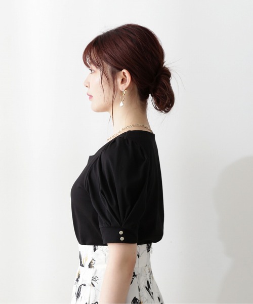 PROPORTION BODY DRESSING（プロポーションボディドレッシング）の「タックパフカットソー / 1212260700（Tシャツ/カットソー・レディース・ブラック/イエロー/オフホワイト・FREE）」の11枚目の写真