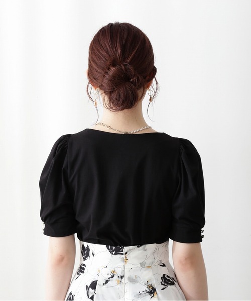 PROPORTION BODY DRESSING（プロポーションボディドレッシング）の「タックパフカットソー / 1212260700（Tシャツ/カットソー・レディース・ブラック/イエロー/オフホワイト・FREE）」の12枚目の写真