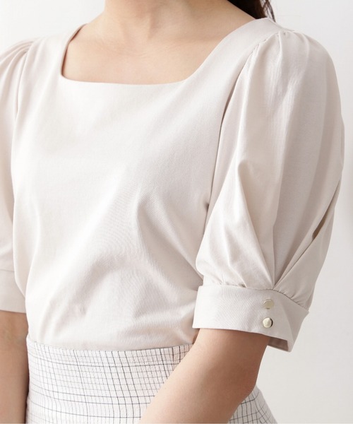 PROPORTION BODY DRESSING（プロポーションボディドレッシング）の「タックパフカットソー / 1212260700（Tシャツ/カットソー・レディース・ブラック/イエロー/オフホワイト・FREE）」の6枚目の写真