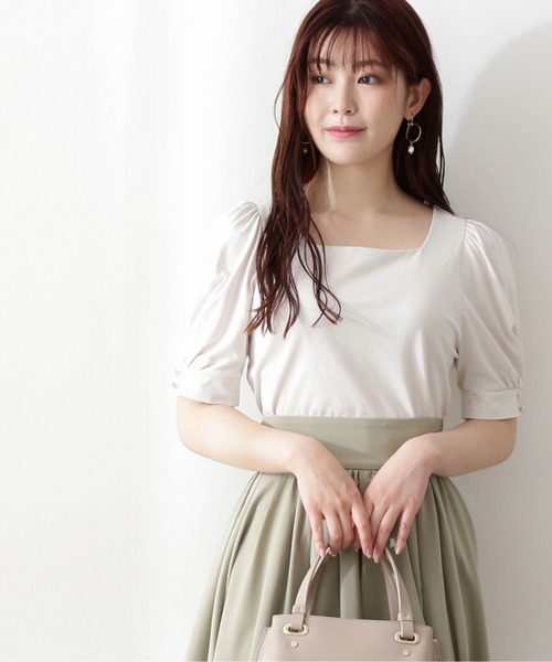 PROPORTION BODY DRESSING（プロポーションボディドレッシング）の「タックパフカットソー / 1212260700（Tシャツ/カットソー・レディース・ブラック/イエロー/オフホワイト・FREE）」の7枚目の写真