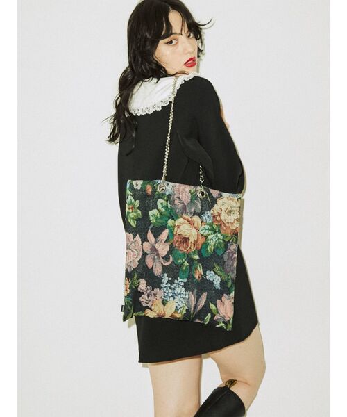 jouetie（ジュエティ）の「jouetieゴブラントート（トートバッグ・レディース・アイボリー/ブラック/ブルー・FREE）」の16枚目の写真