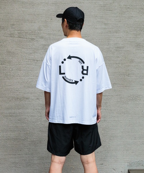 narifuri(ナリフリ)の「narifuri×洗濯ブラザーズ SHELTECH ワイドTシャツ(Tシャツ/カットソー・メンズ・ホワイト・MEDIUM/LARGE/X-LARGE)」の11枚目の写真