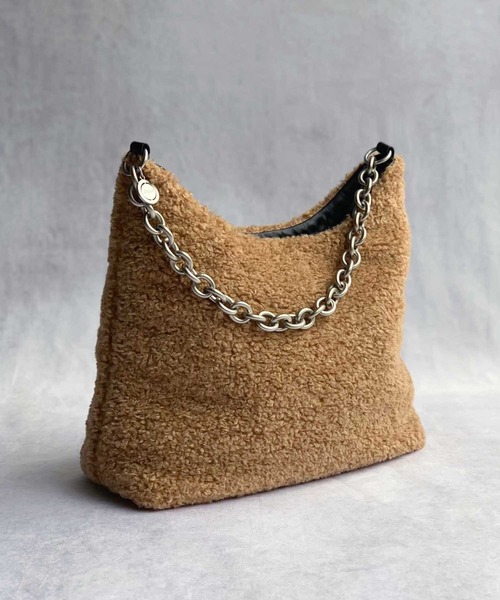 ASH（アッシュ）の「【FLO】ファーハンドバッグ（ハンドバッグ・レディース・ブラウン・ONE SIZE）」の2枚目の写真