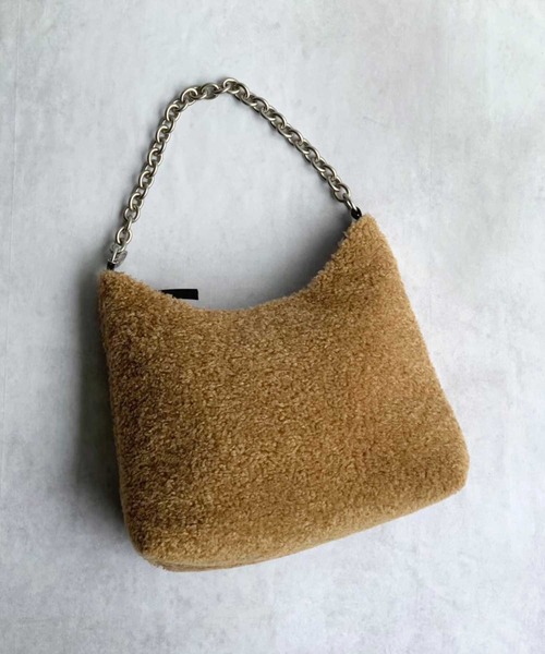 ASH（アッシュ）の「【FLO】ファーハンドバッグ（ハンドバッグ・レディース・ブラウン・ONE SIZE）」の3枚目の写真