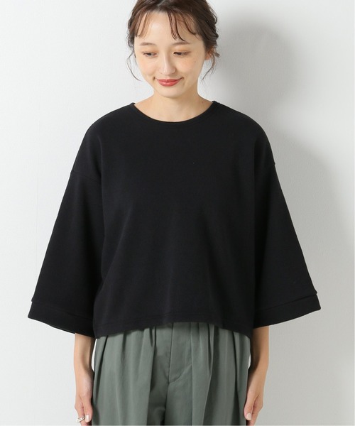 IENA(イエナ)の「ブークレーダンボールショートTシャツ(Tシャツ/カットソー・レディース・ベージュ/ホワイト/ブラック・FREE)」の7枚目の写真