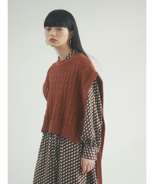 armonia（アルモニーア）の「armonia.レトロ柄リラックスワンピース（ワンピース・レディース・バーガンディー/ブラック/ネイビー・FREE）」の17枚目の写真