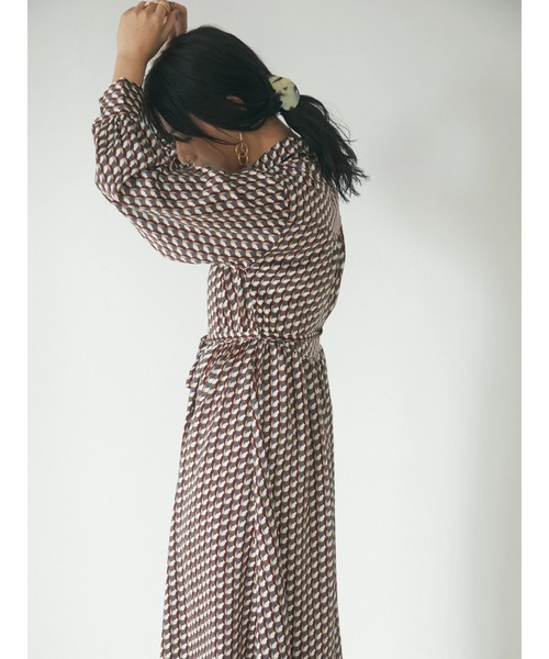 armonia（アルモニーア）の「armonia.レトロ柄リラックスワンピース（ワンピース・レディース・バーガンディー/ブラック/ネイビー・FREE）」の22枚目の写真