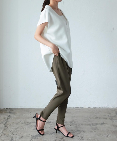KOBE LETTUCE（コウベレタス）の「テーパードorワイド3wayボタンパンツ[M3753]（その他パンツ・レディース・ブラック/カーキ/グレイッシュベージュ・FREE）」の10枚目の写真